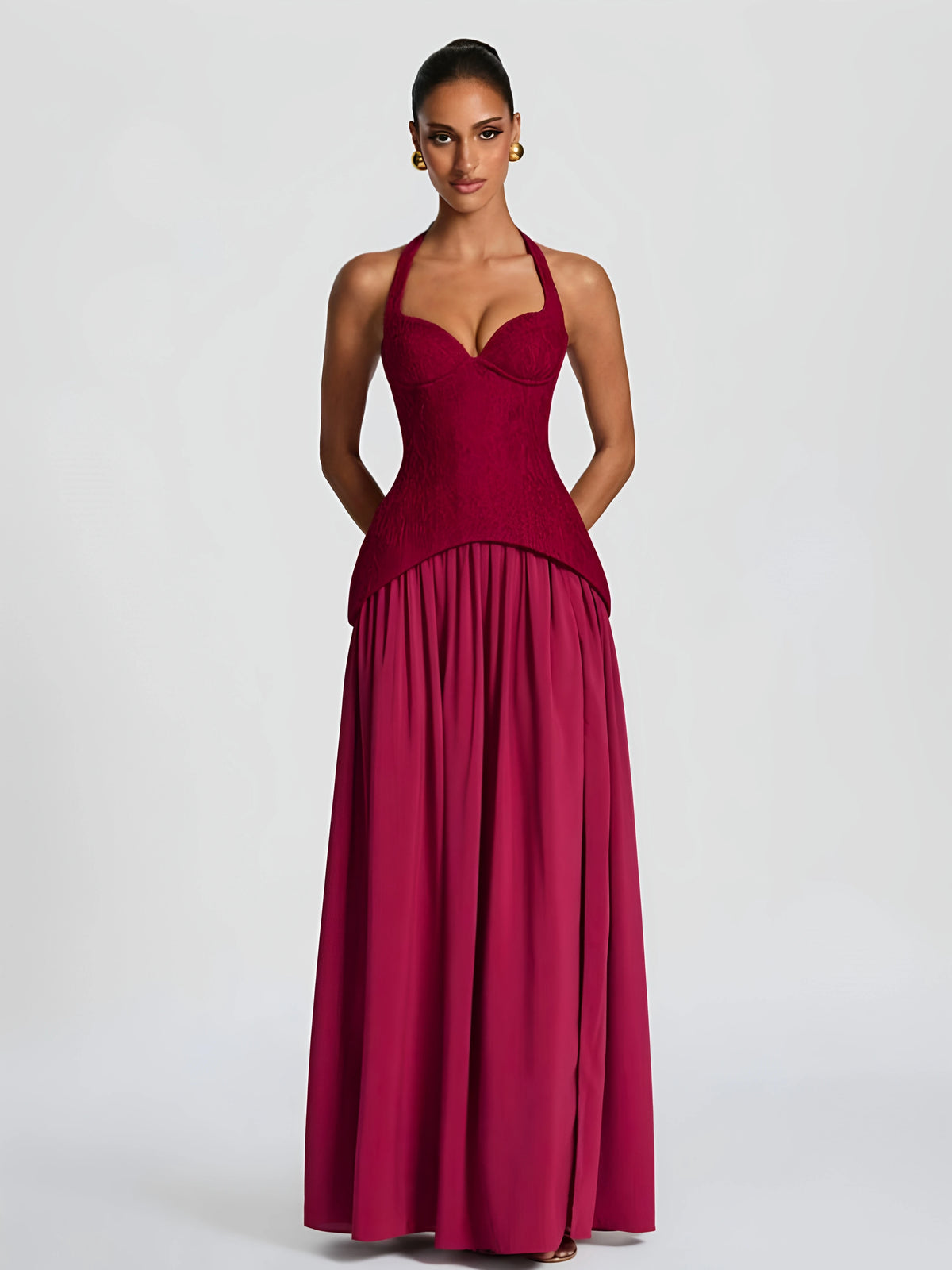 Elegant Lace Wrap Dress