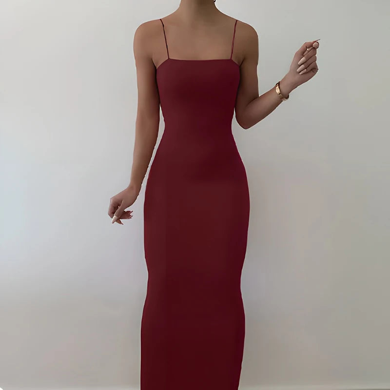 Women’s White Backless Spaghetti Strap Mini Dress