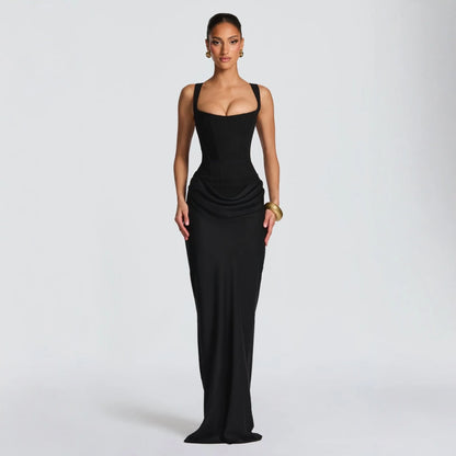 Women's Elegant Strapless Mermaid Evening Dress