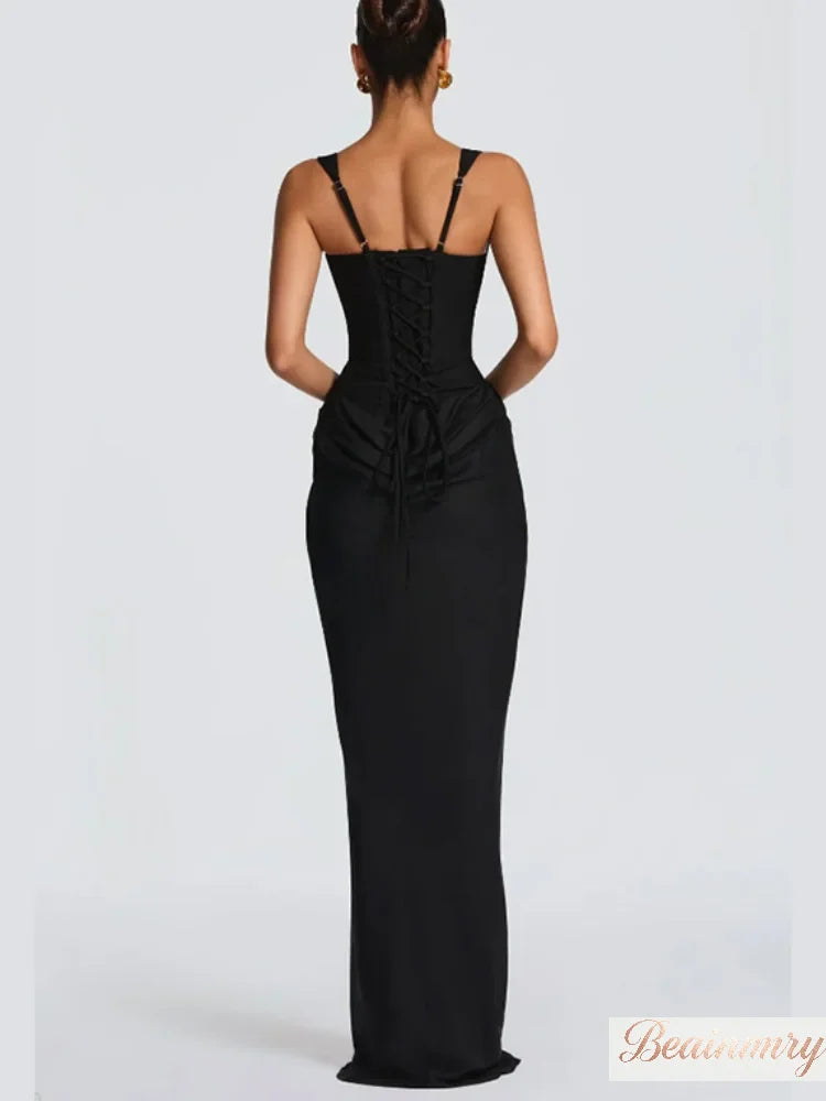 Pleated Square-Neck Dresses & Tops