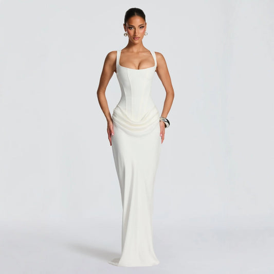 Women's Elegant Strapless Mermaid Evening Dress