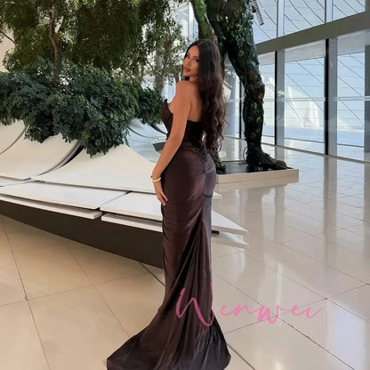 Elegant Pleated Mermaid Prom Dress