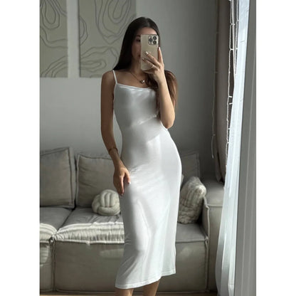Women’s Knitted Hollow Long Dress