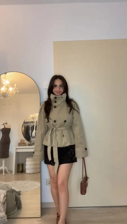 Chic Casual Vintage Jacket Women Cloth