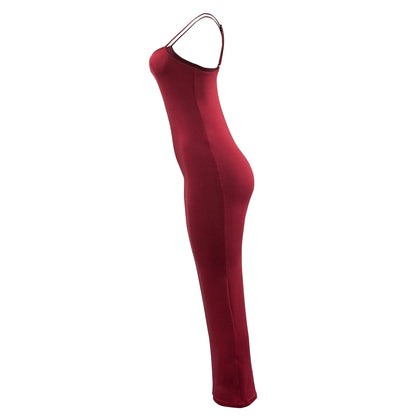 Women’s White Backless Spaghetti Strap Mini Dress