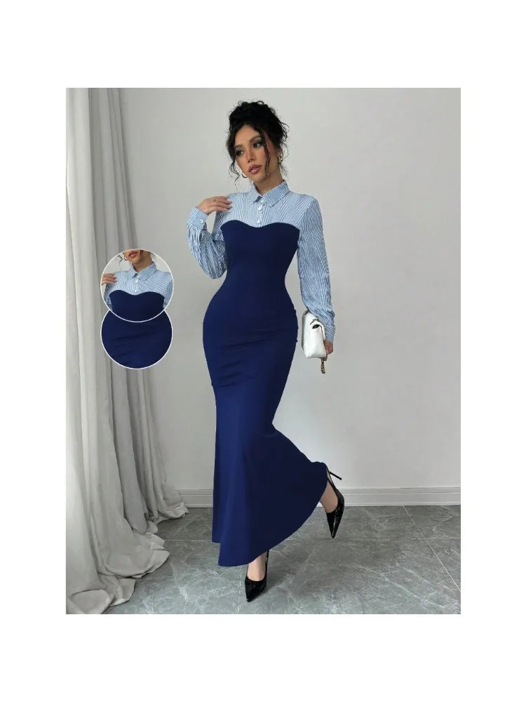 Elegant Long Fishtail Dress for Women