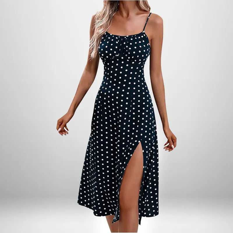 Women’s Floral Slim-Fit Slit Beach Dress