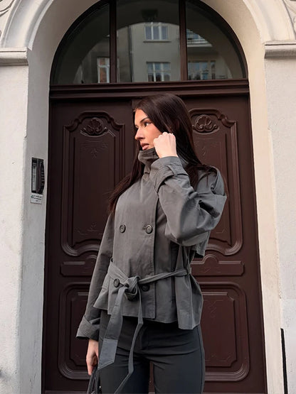 Jacket Stylish New Lady Long Sleeve Outerwear Street