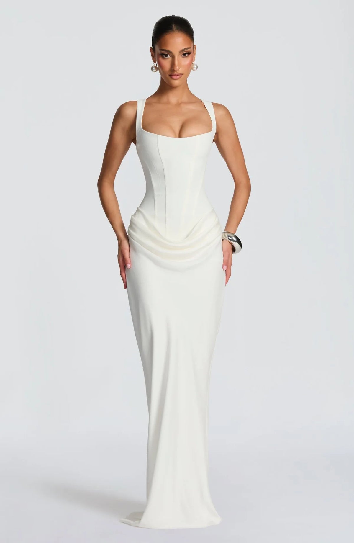 Women's Elegant Strapless Mermaid Evening Dress