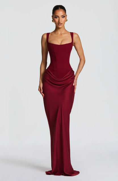 Women's Elegant Strapless Mermaid Evening Dress
