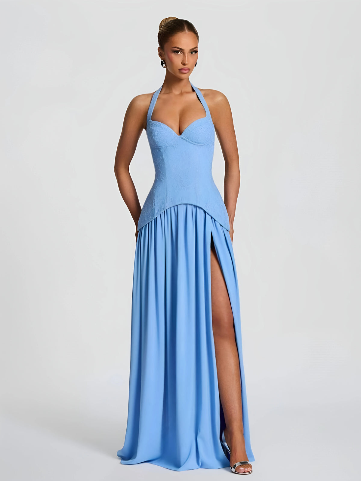 Elegant Lace Wrap Dress