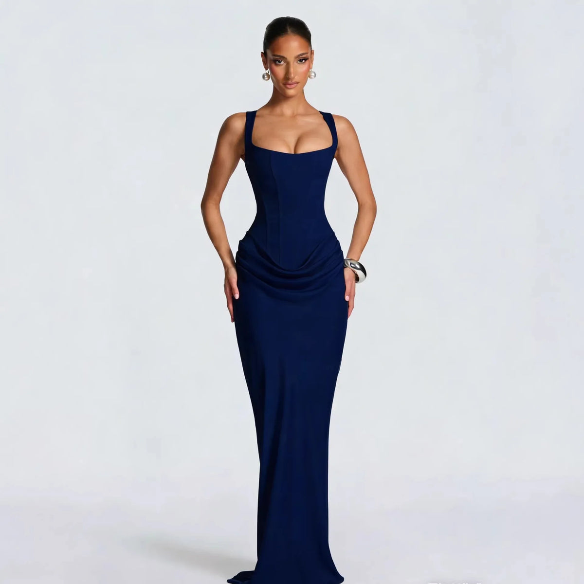 Women's Elegant Strapless Mermaid Evening Dress
