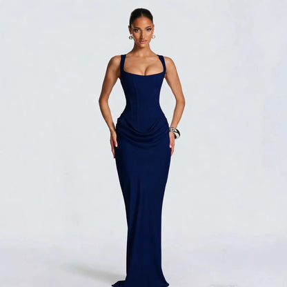 Women's Elegant Strapless Mermaid Evening Dress