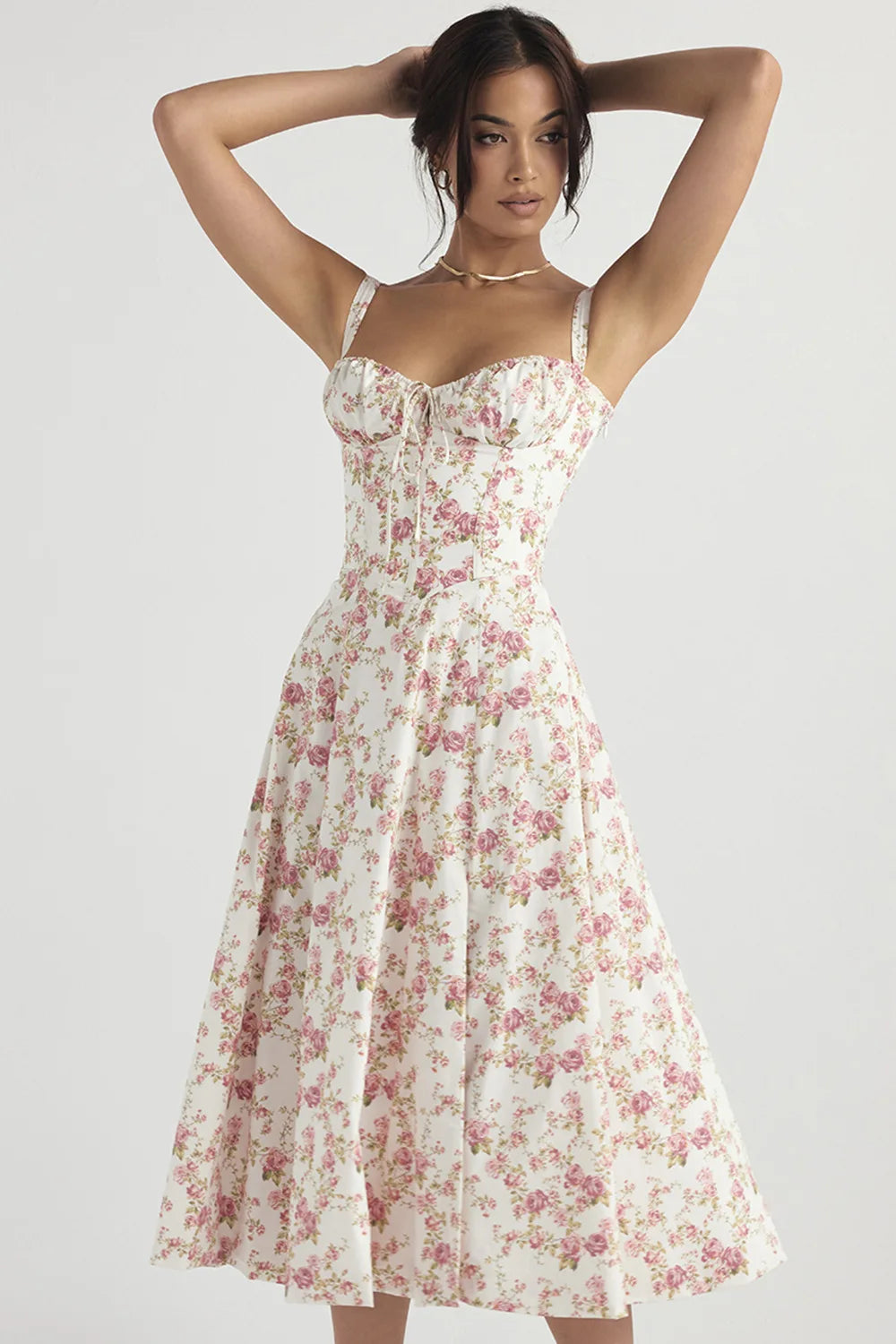 Elegant Square-Neck Halter Maxi Dress
