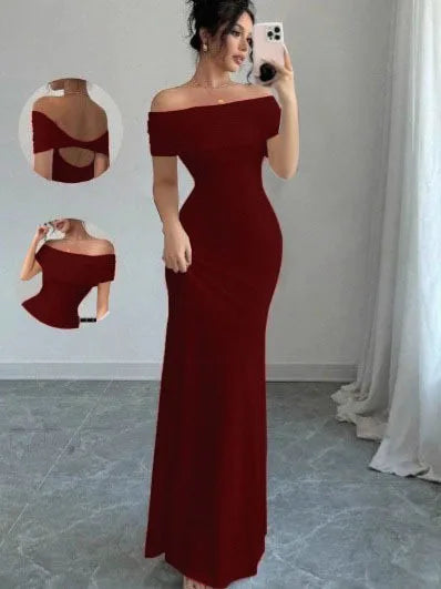 Elegant One-Shoulder Pencil Dress