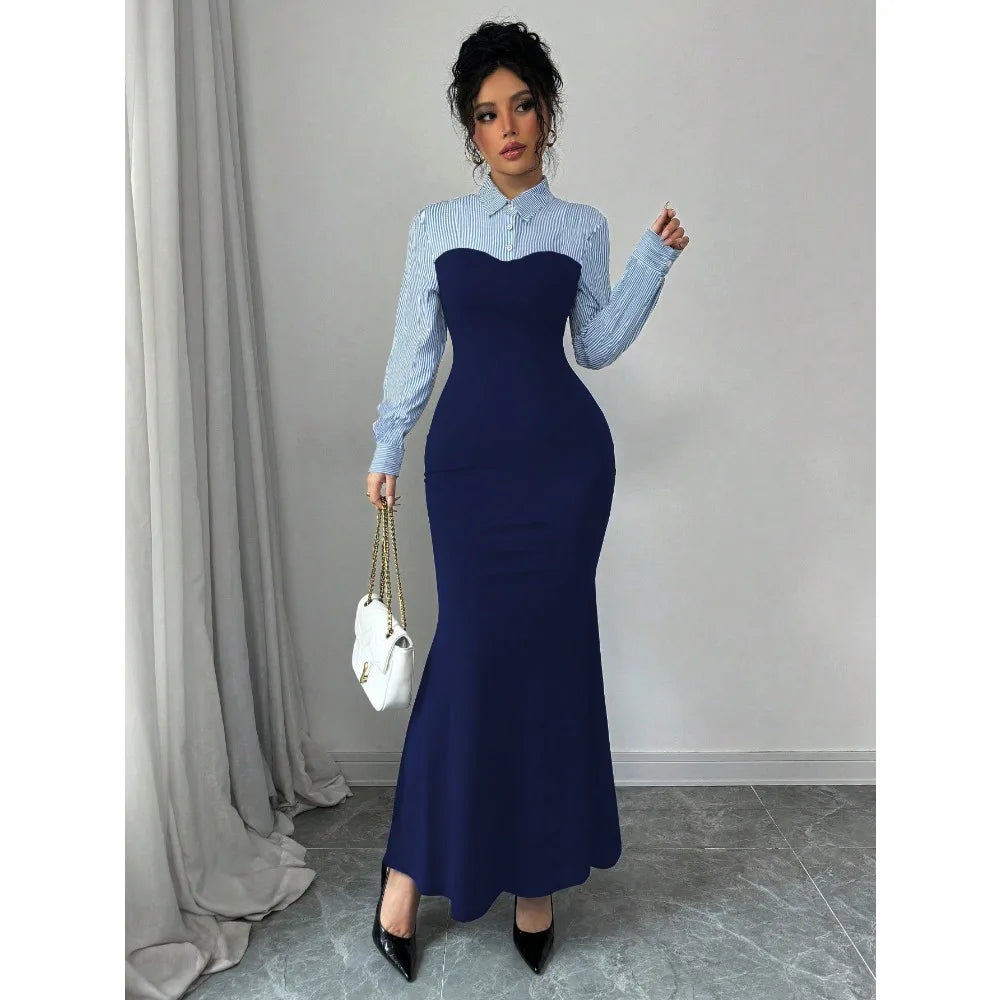 Elegant Long Fishtail Dress for Women