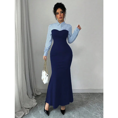 Elegant Long Fishtail Dress for Women