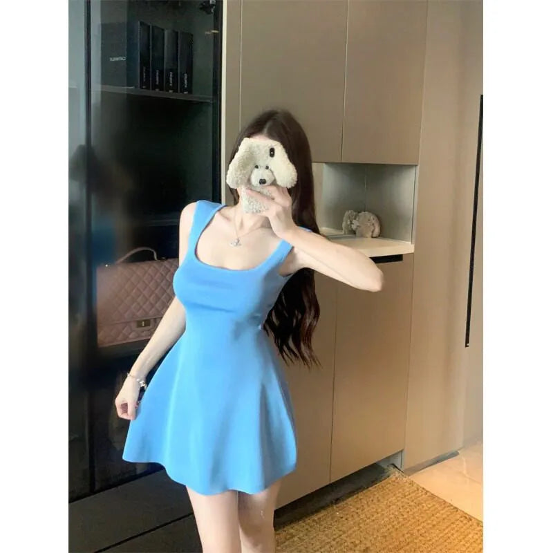 Women's Sexy Yellow Cut-Out Bodycon Mini Dress
