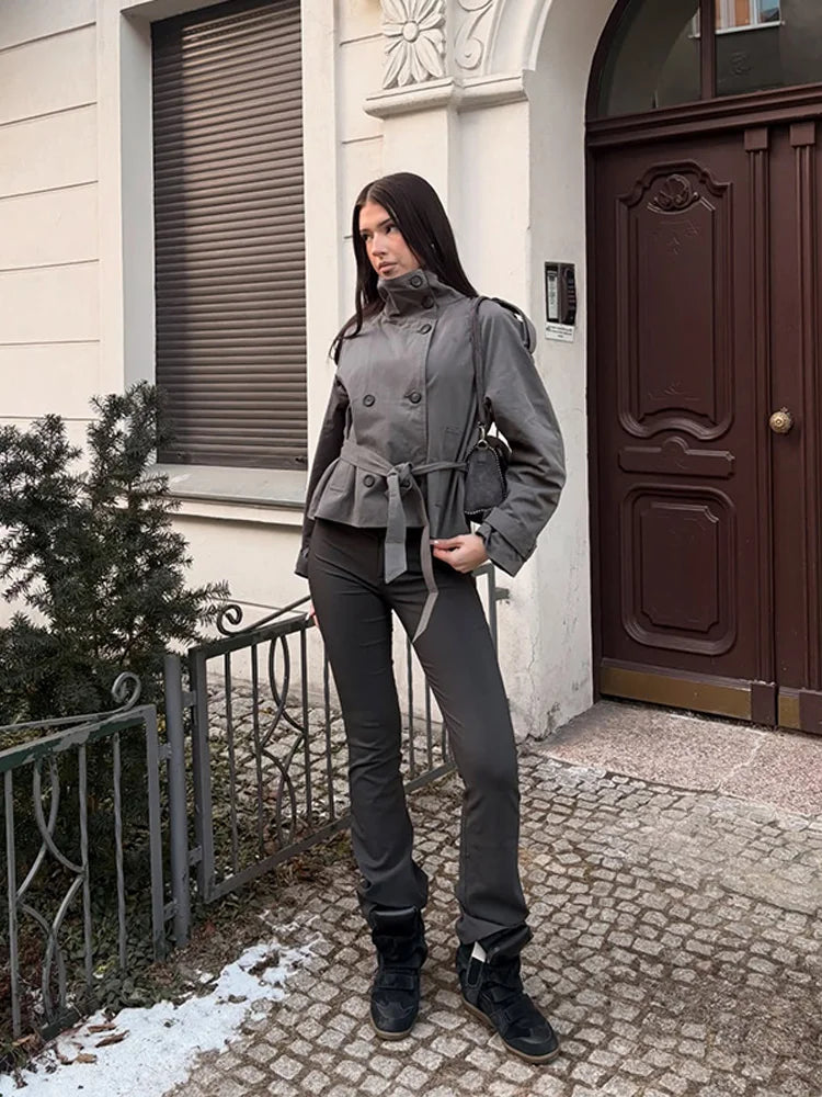 Jacket Stylish New Lady Long Sleeve Outerwear Street