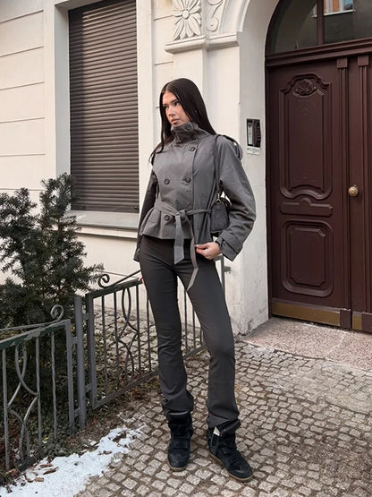 Jacket Stylish New Lady Long Sleeve Outerwear Street