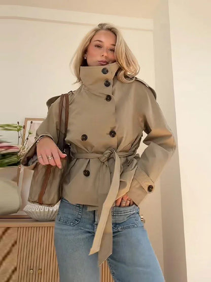 Chic Casual Vintage Jacket Women Cloth
