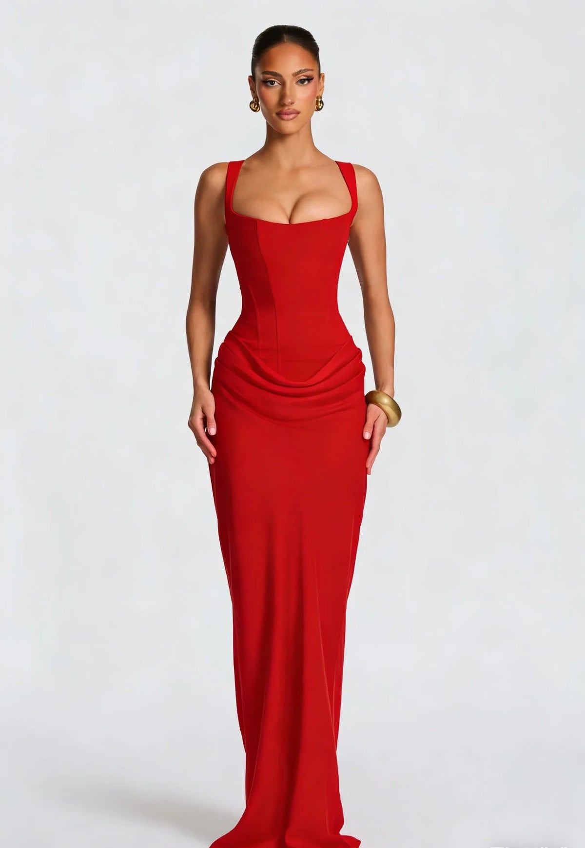 Women's Elegant Strapless Mermaid Evening Dress