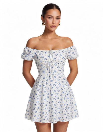 Women’s Floral Square Neck Beach Maxi Dress
