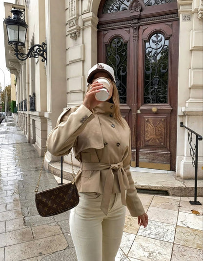 Female Jacket Classic Autumn Coat Ladues