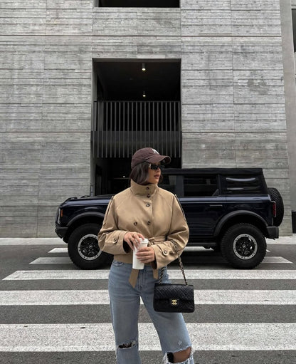 Female Jacket Classic Autumn Coat Ladues
